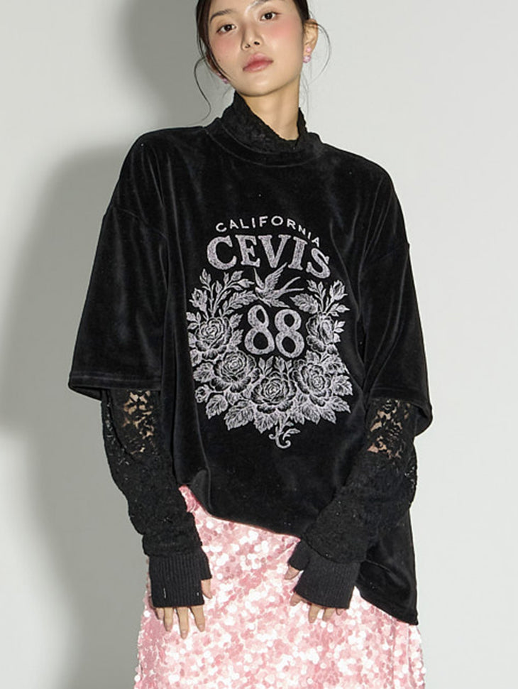 E4068 Layered Print Top