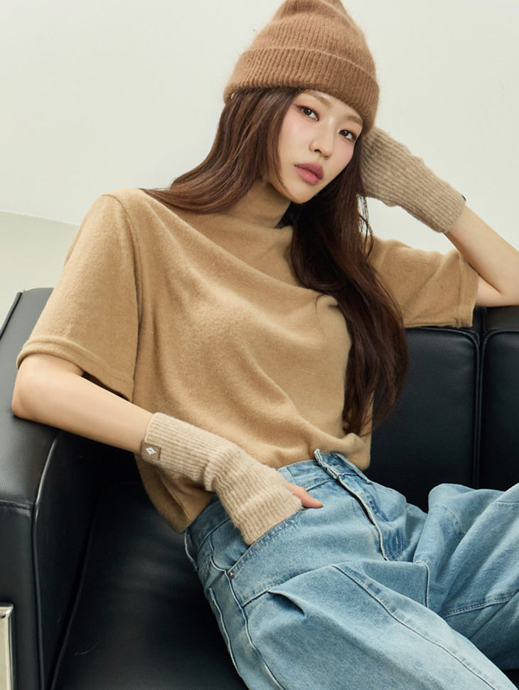 E4075 Turtleneck Tops