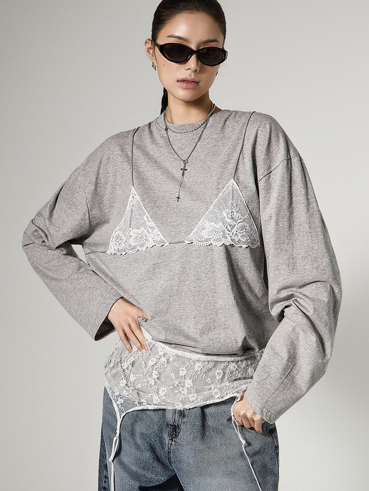 E4153 Lace Bustier Top