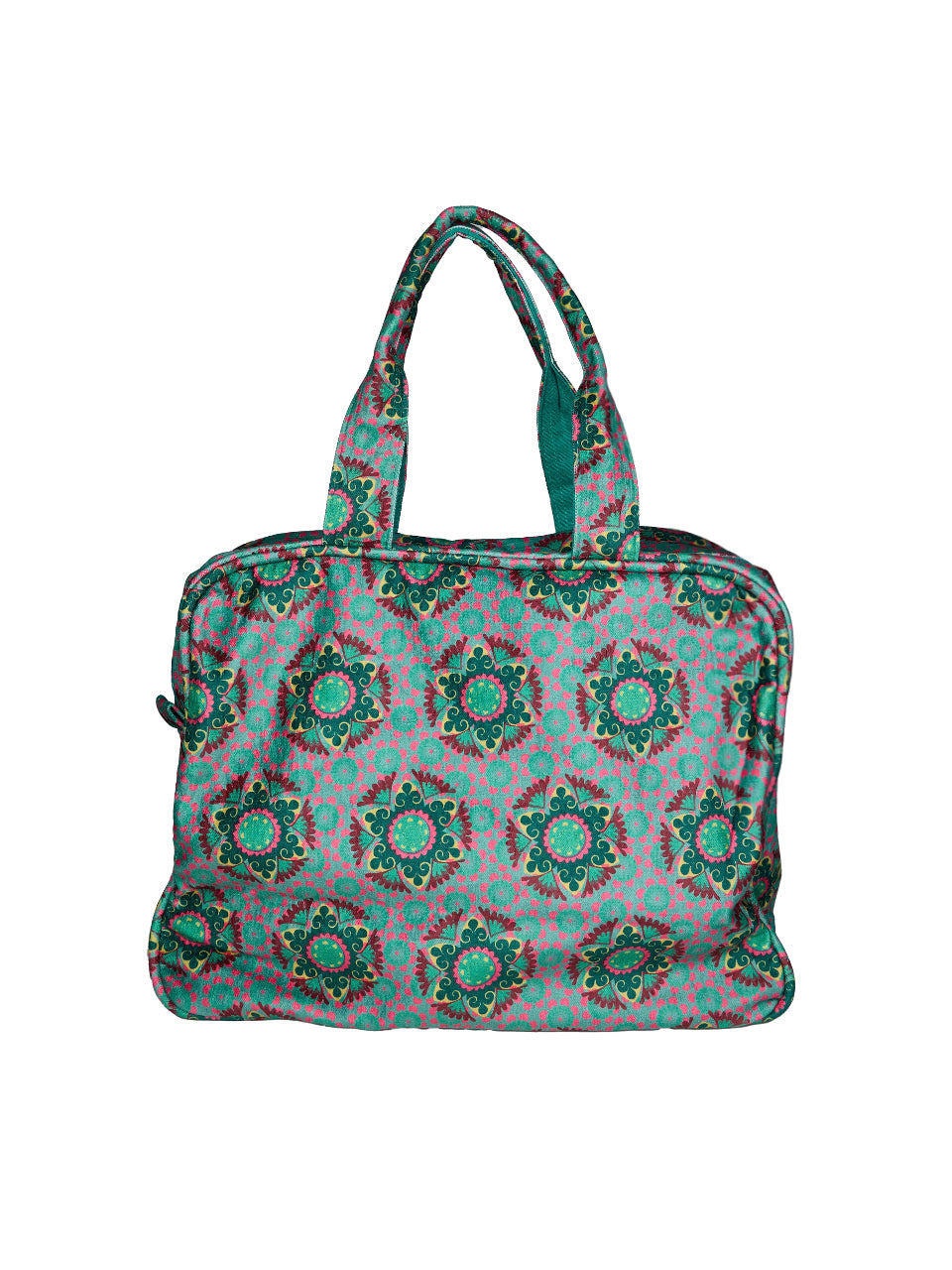 A-1785 Tropical Pattern Boston Bag