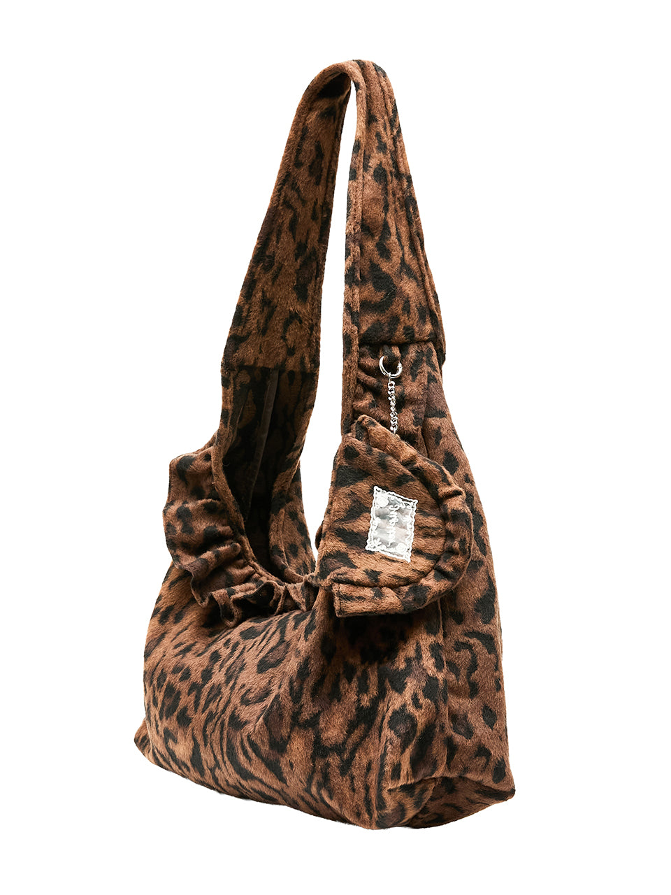 A-1801 Suede Frill Shoulder Bag