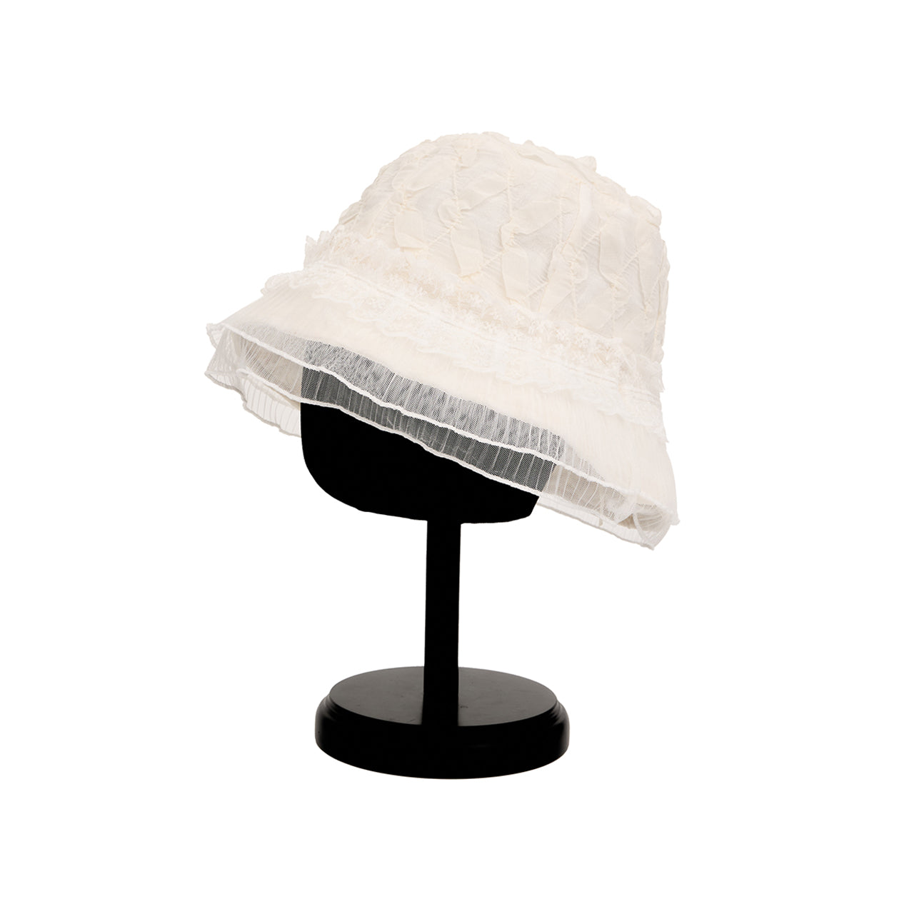 AC-839 Chiffon Lace Bucket Hat