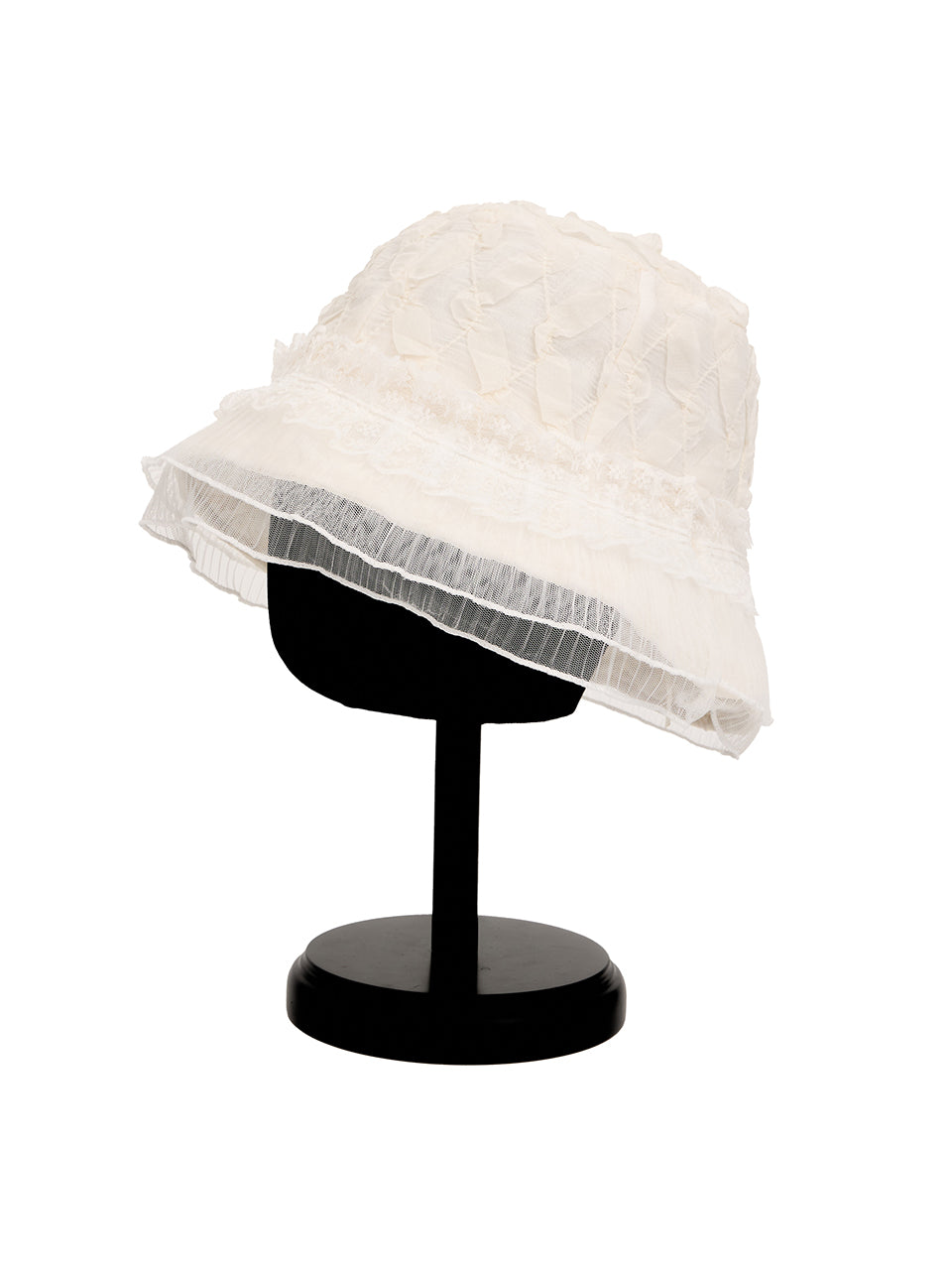AC-839 Chiffon Lace Bucket Hat