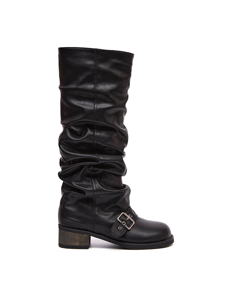 AR-3342 Shirring Buckle Long Boots