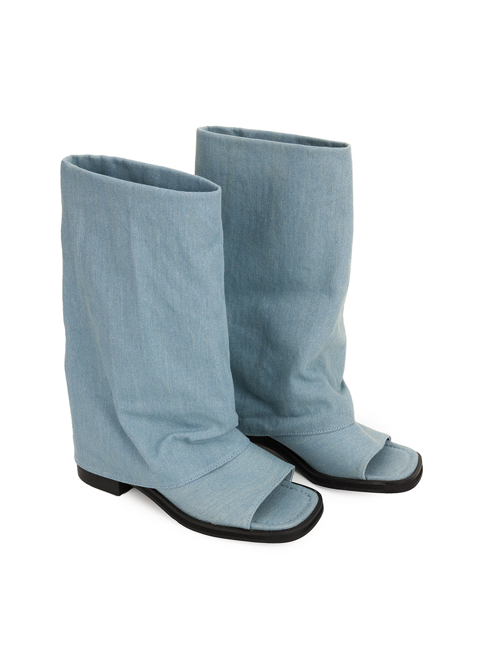 AR-3443 Denim Open Toe Boots