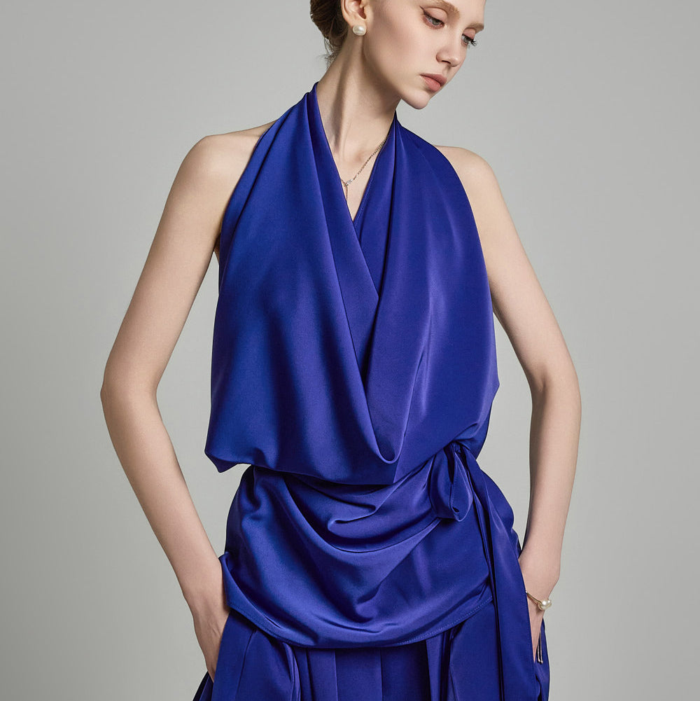 B3055 Sleeveless Blouse with Strap