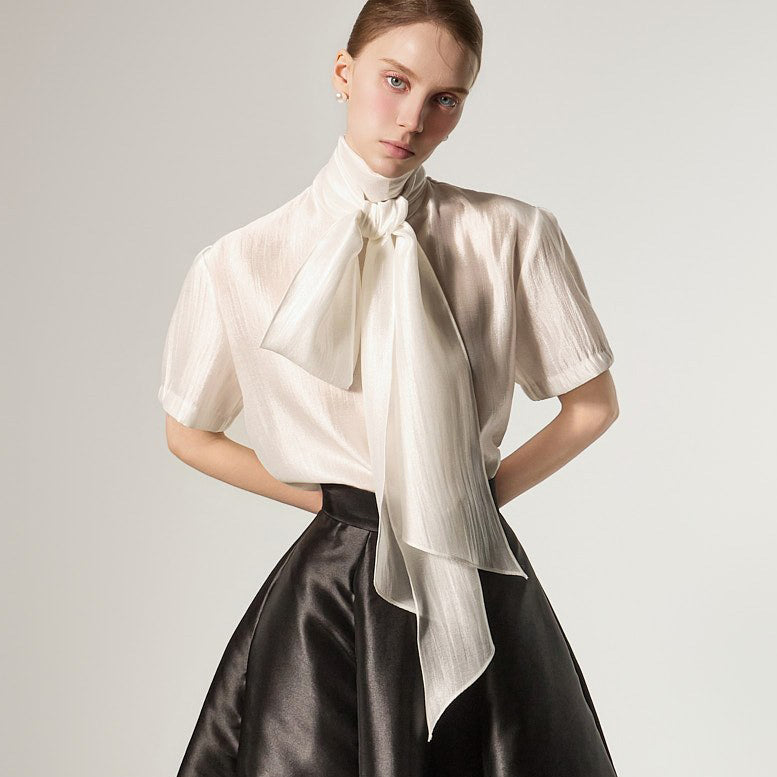 B3181 高领女衬衫