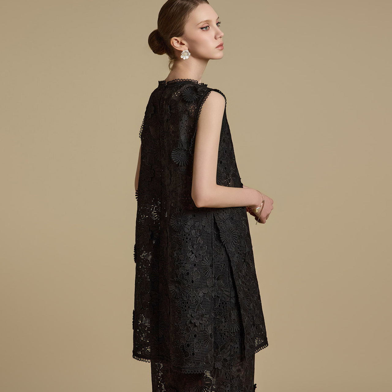 B9192 Lace Embroidered Blouse