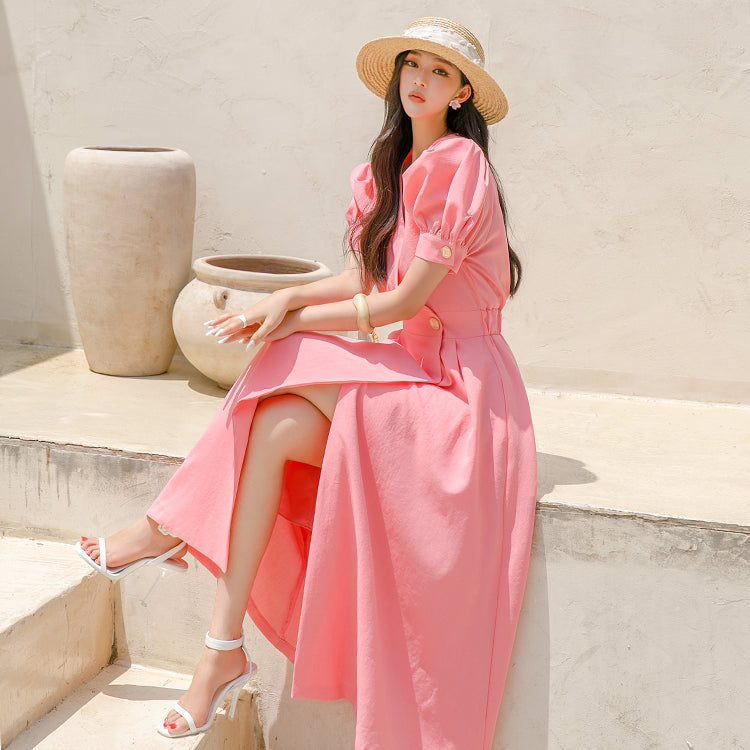 D4520 ラップフレアドレス