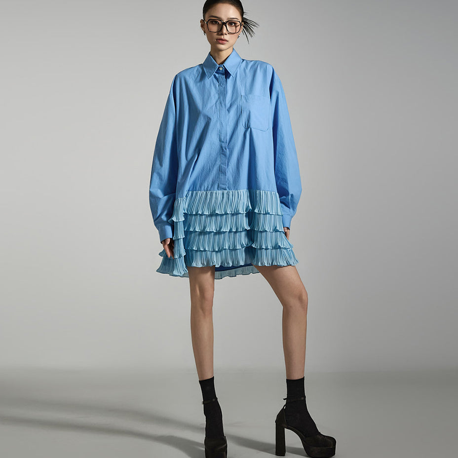 D5188 Tiered Shirt Dress