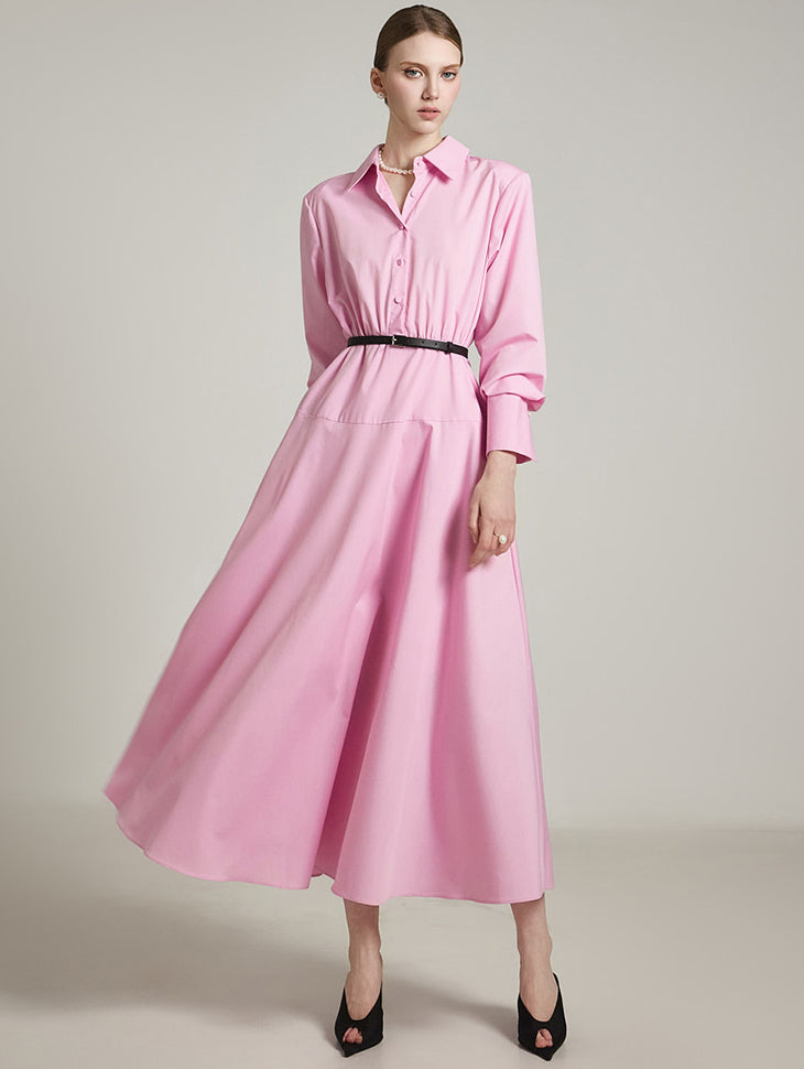 D5195 Shirt Dress with Belt