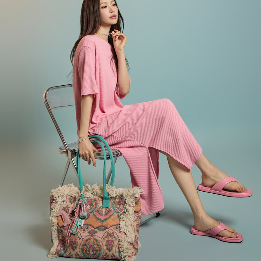 D5253 ニットドレス