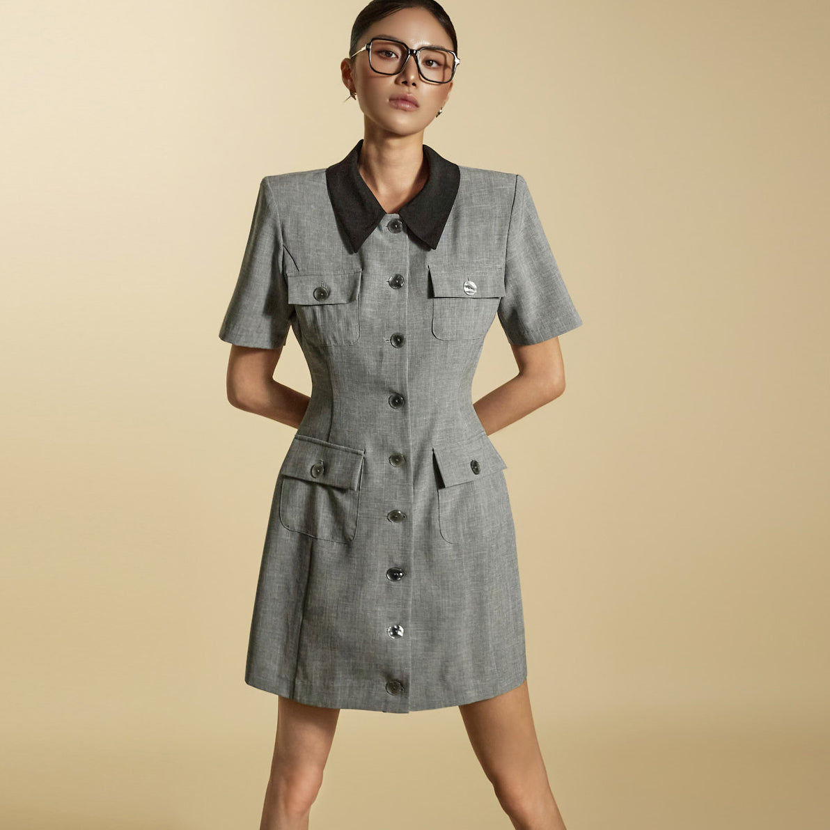D5350  Collar Dress