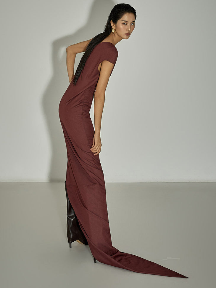 D5363 One-Shoulder Dress