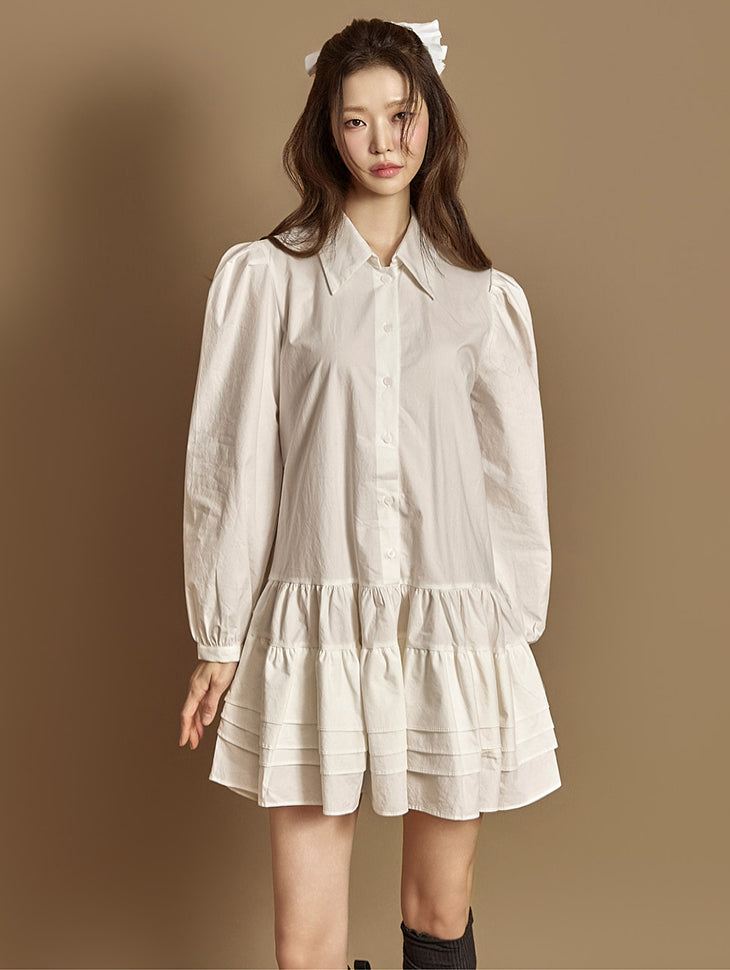 D5387 Frill Mini Dress