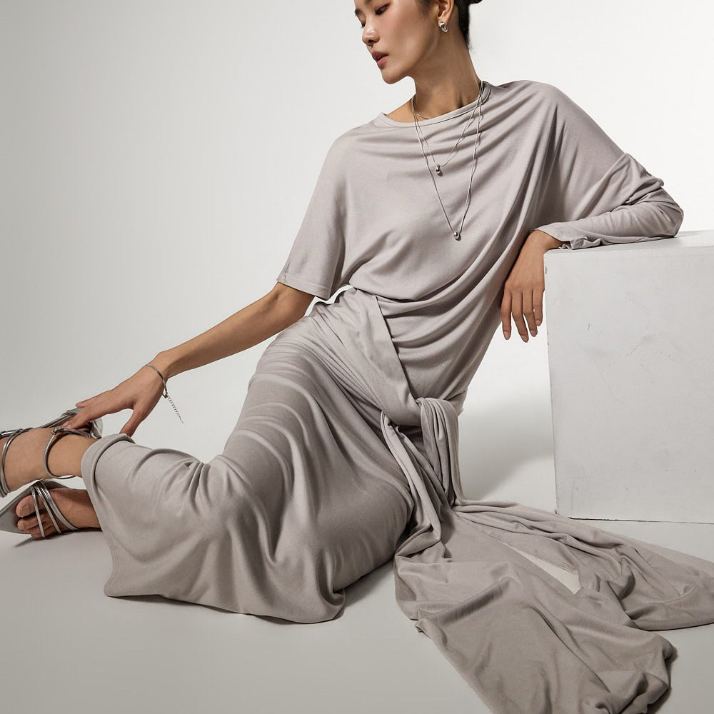 D5488 吊带不对称连衣裙