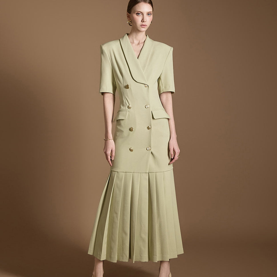 D9523 ショールカラードレス