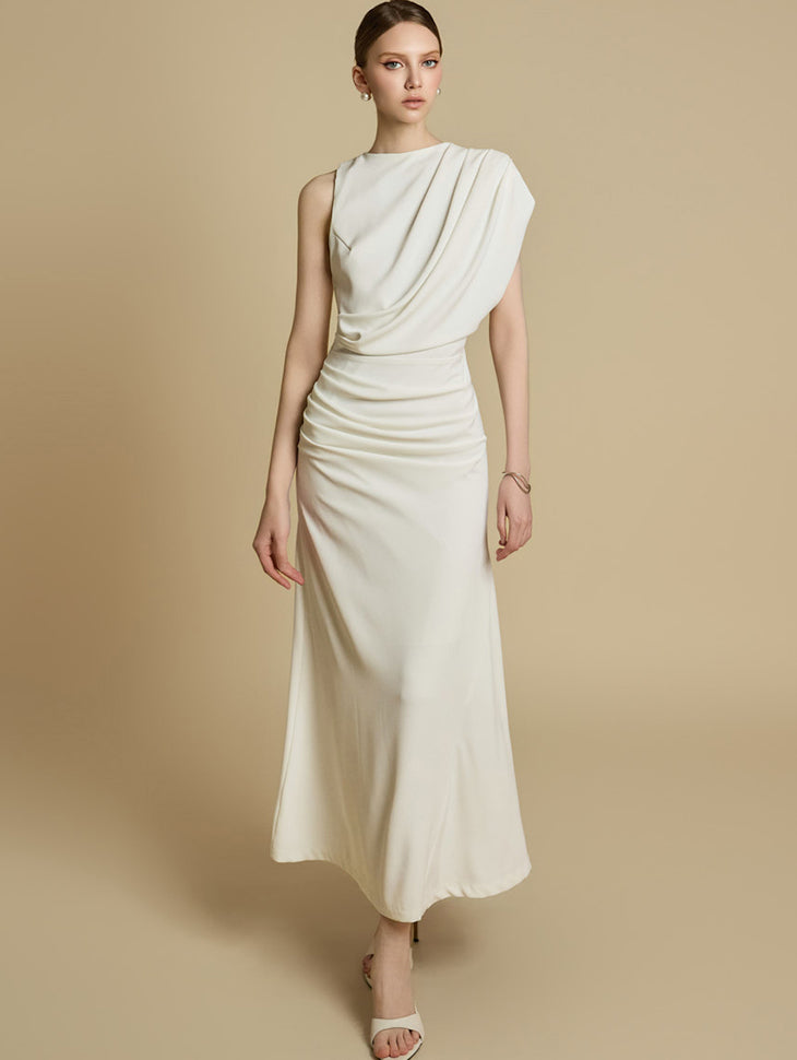 D9539 Drape Dress