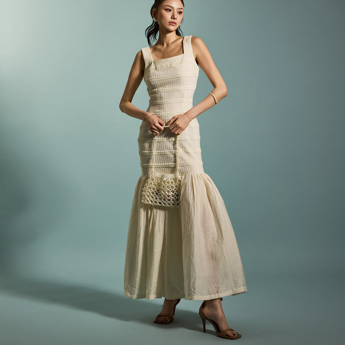 D9540 褶皱连衣裙