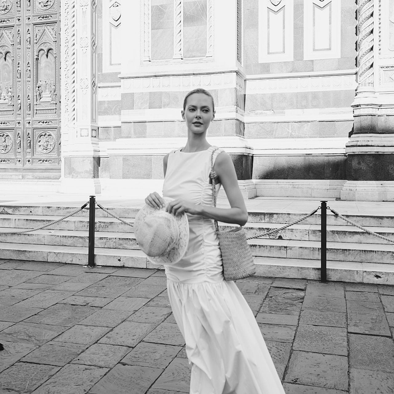 D9548 シャーリングマキシドレス