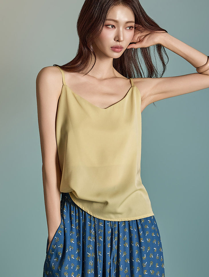 E2205 Basic V-neck Sleeveless