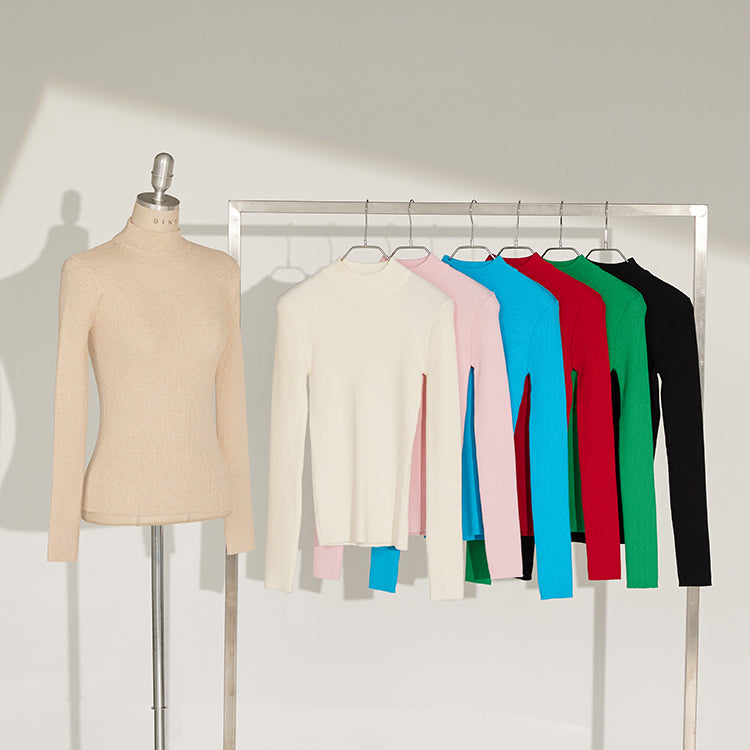 E3220 Mock Neck Knit