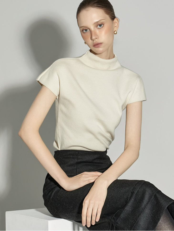 E3657 小高领针织衫