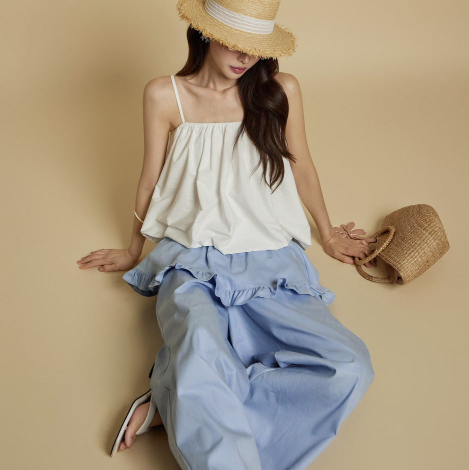 E3870 Balloon Sleeveless Top