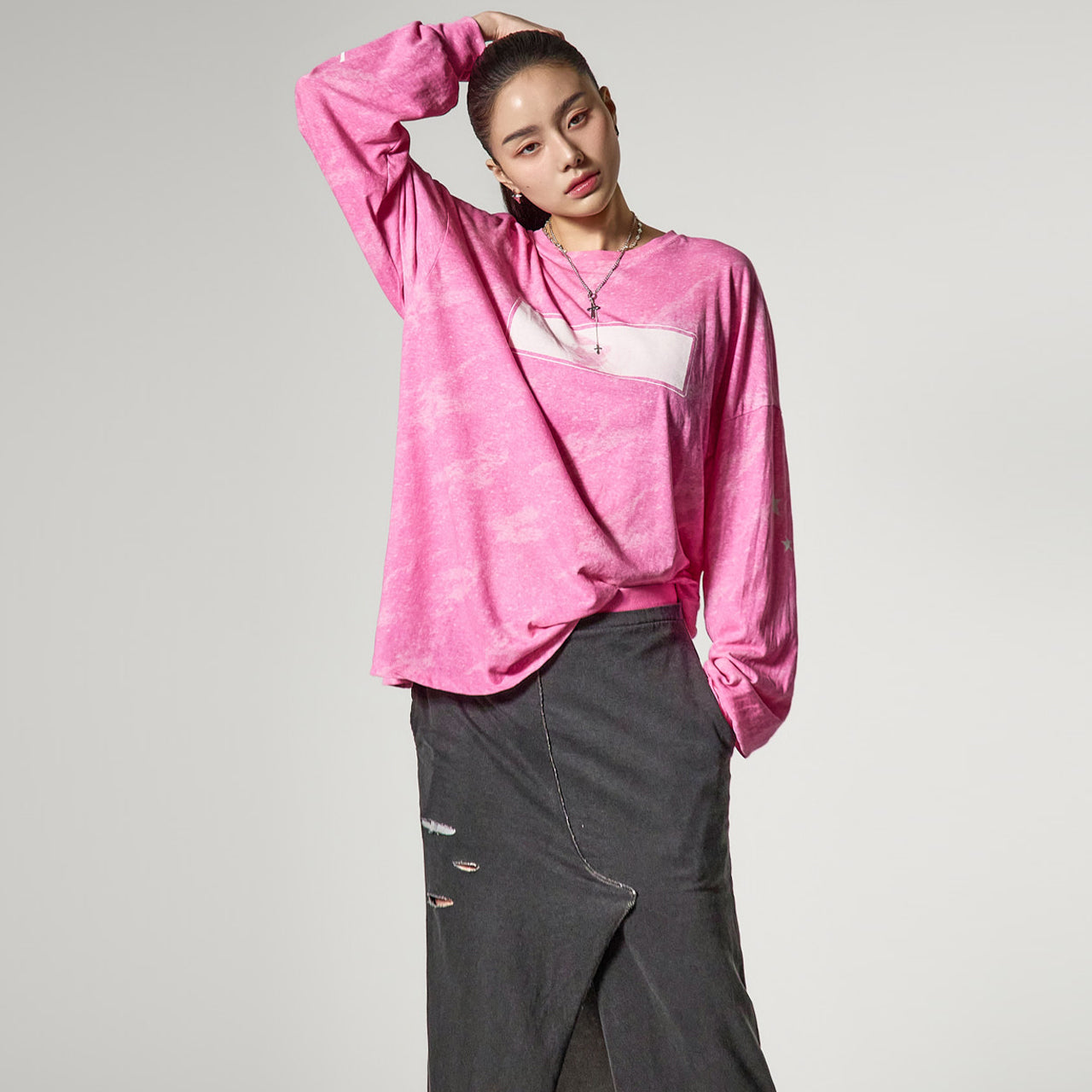 E4176 艺术水洗上衣