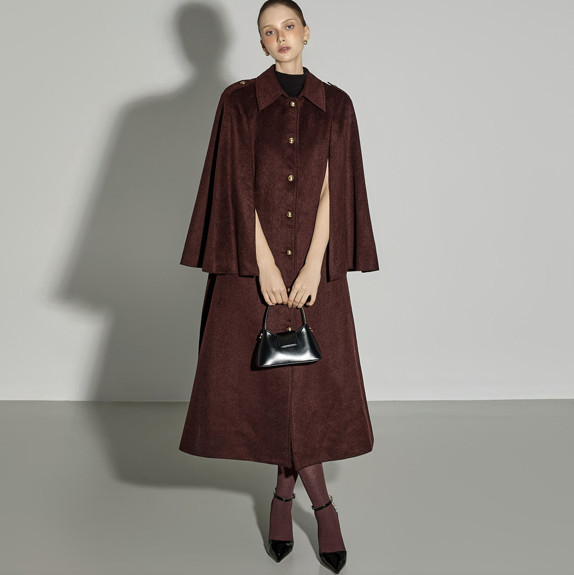 J2465 Cape Coat with Belt