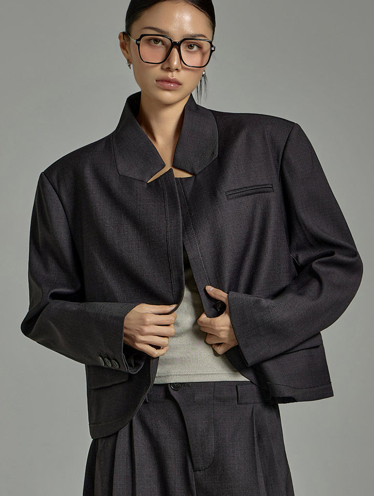 J2843 Single Collar Jacket
