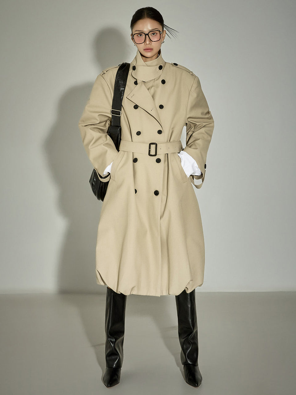 J2869 Balloon Trench Coat