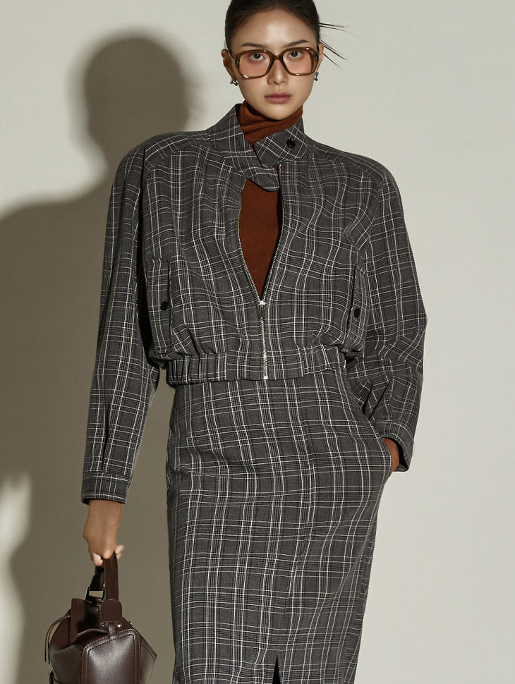 J2891 Checked Jacket