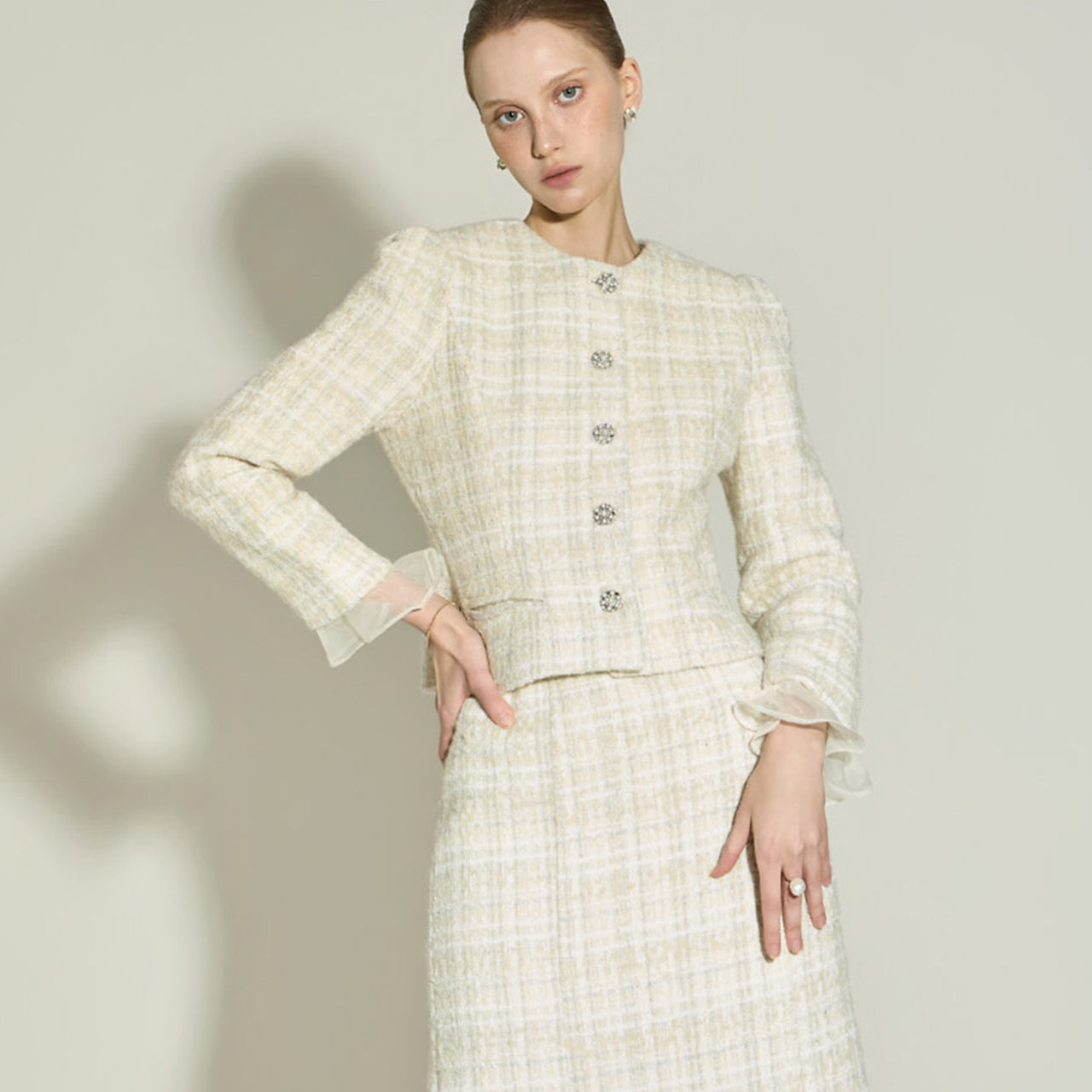 J3077 Tweed Wool Jacket