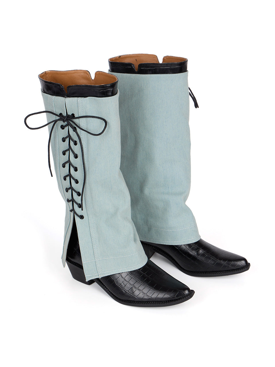 AR-3362 Eyelet Long Boots