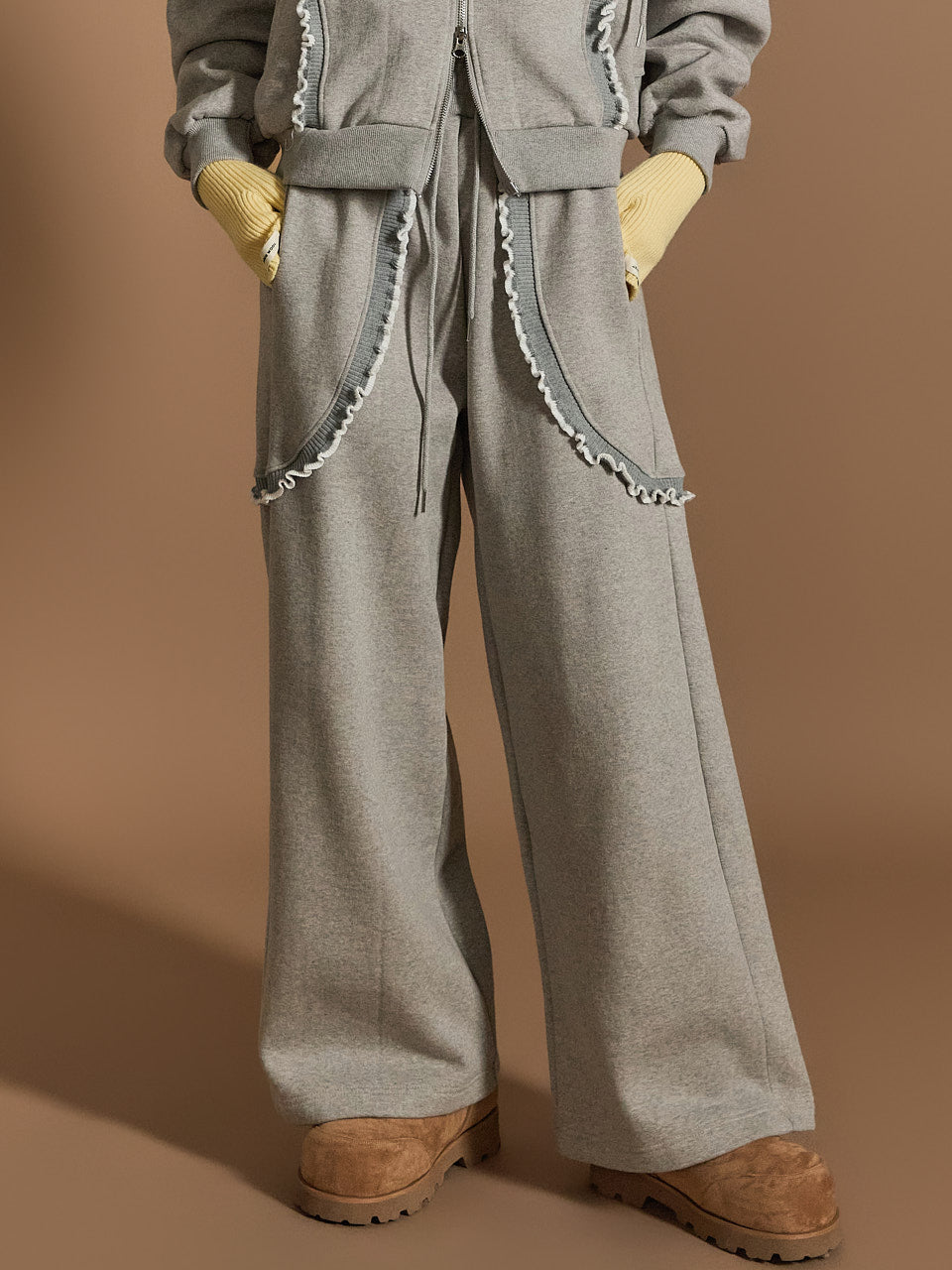 P3342 Fleece-lined Sweat Pants