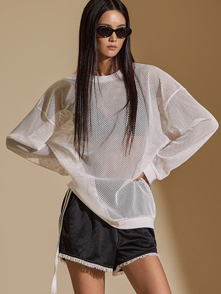 E3482 Mesh Sweatshirt