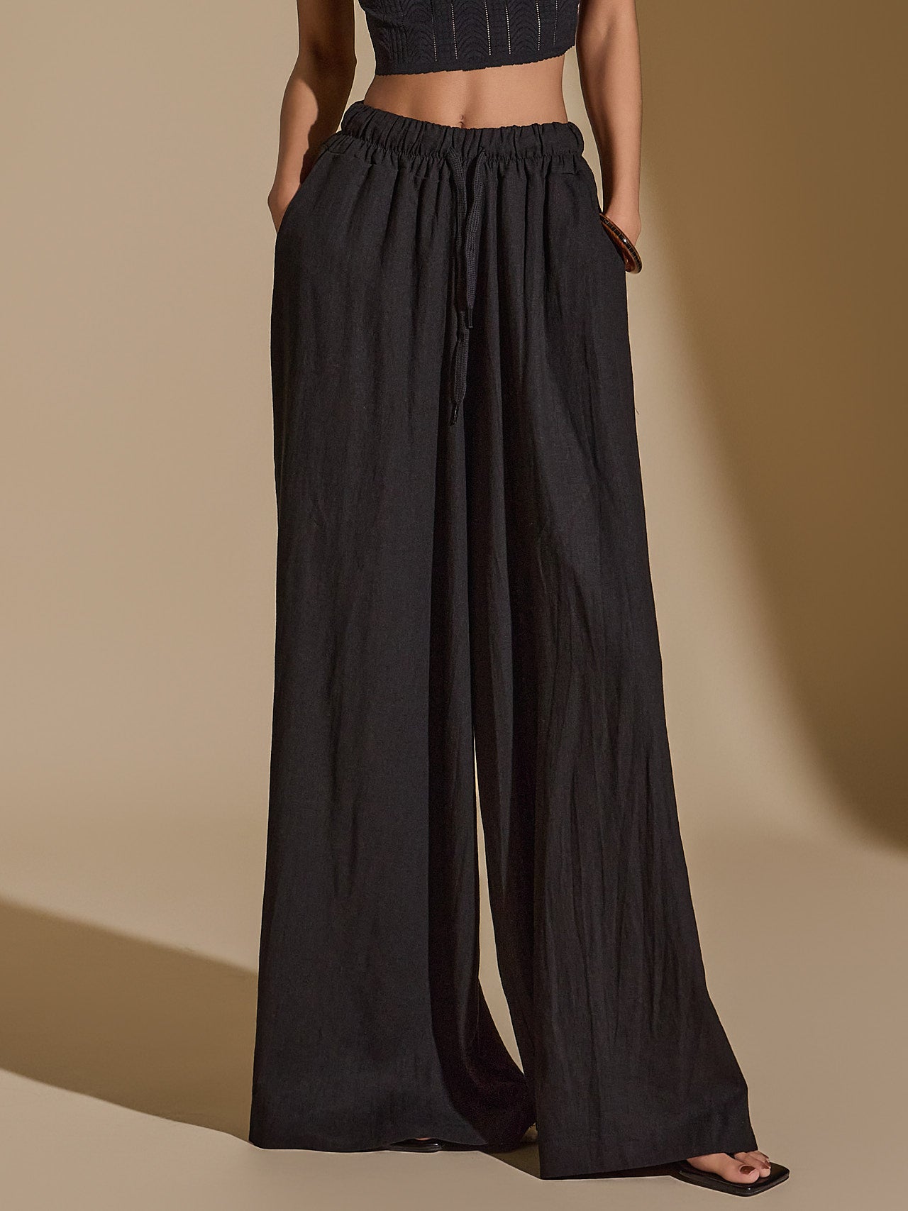 P3213 Linen Wide Pants