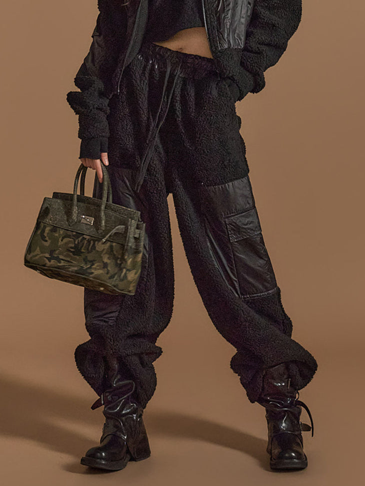 P3343 圈圈呢工装裤