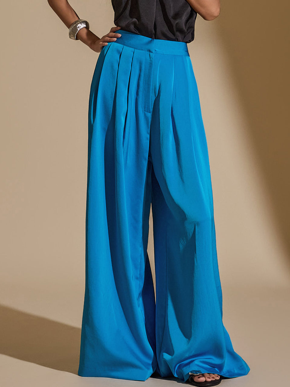 P3207 Pintuck Wide Pants