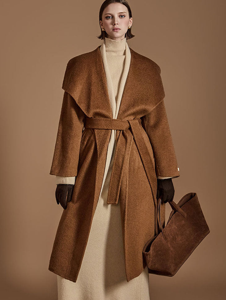 J2504 Wool Coat With Belt