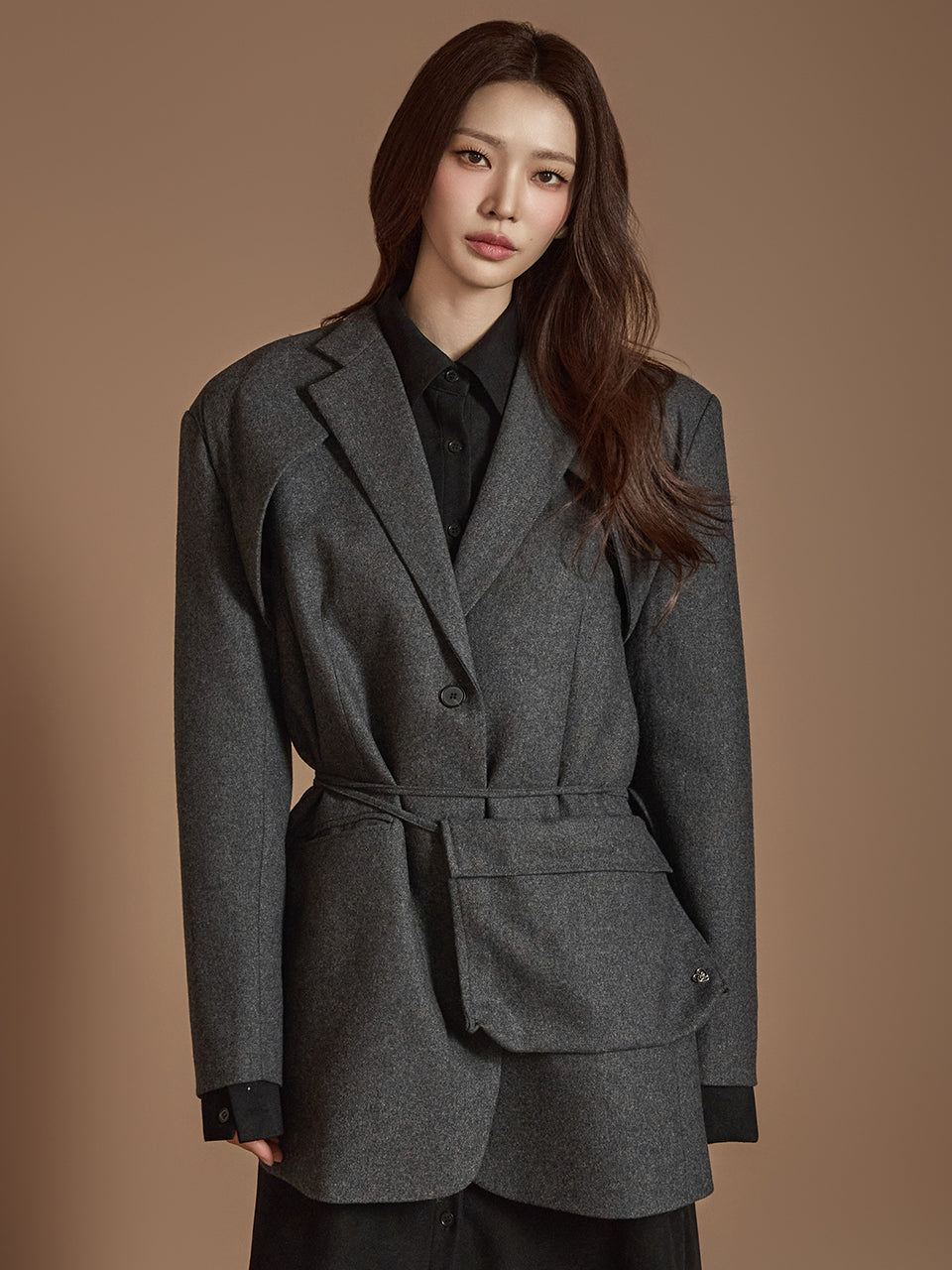 J2477 Wool Jacket With Pocket