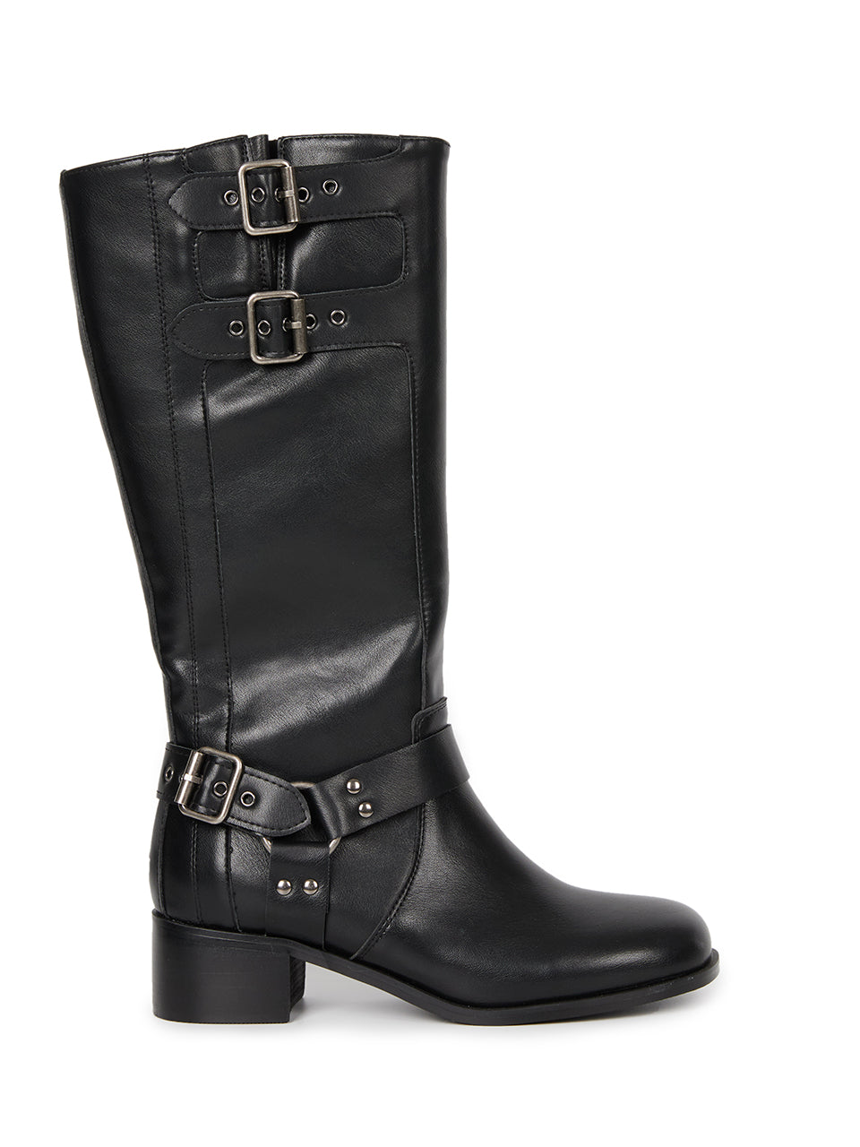 AR-3375 Triple Buckle Middle Boots