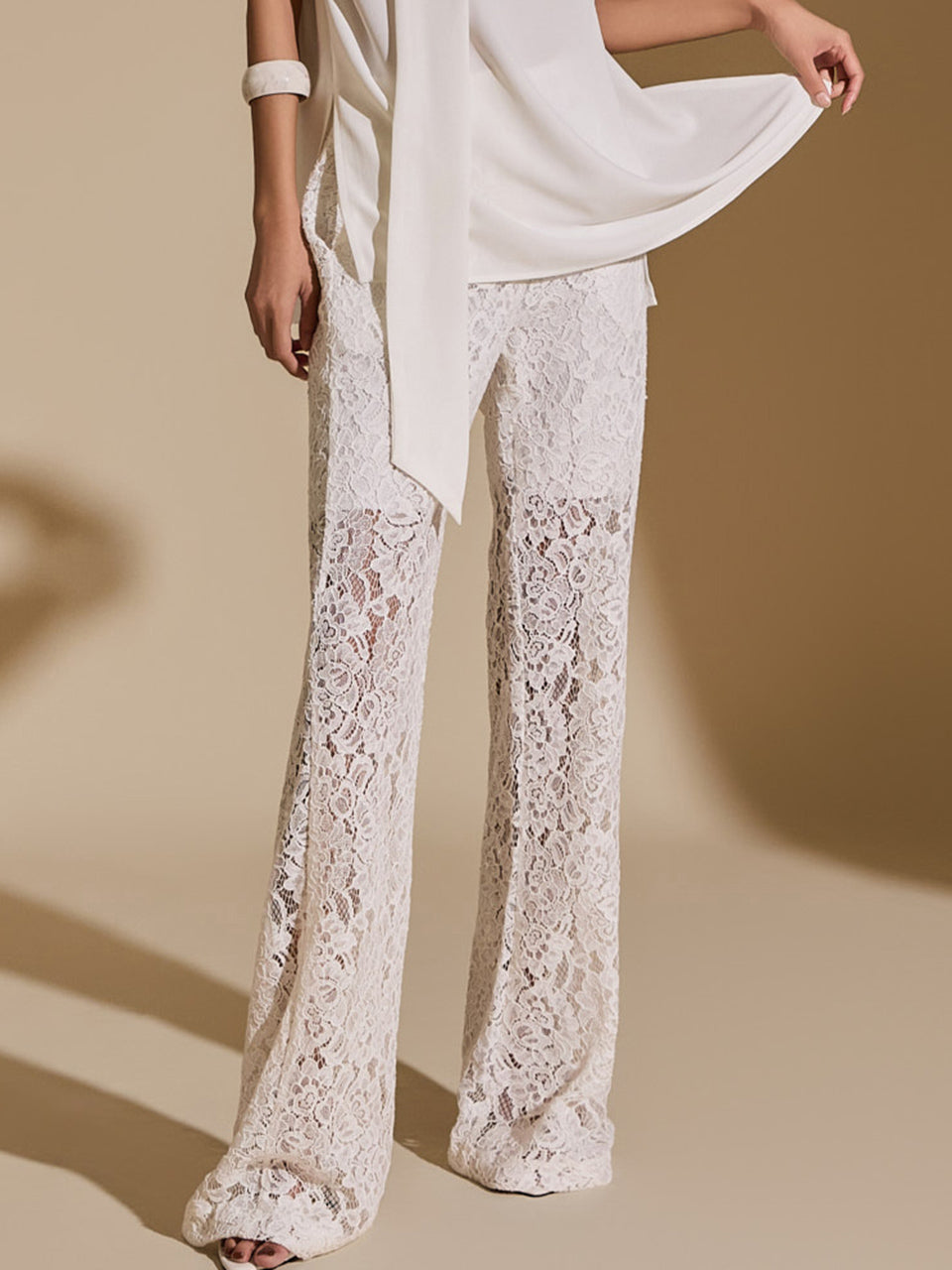 P3209 Lace Flared Pants