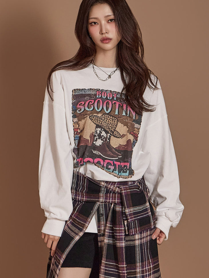 E3556 Printed Sweatshirt