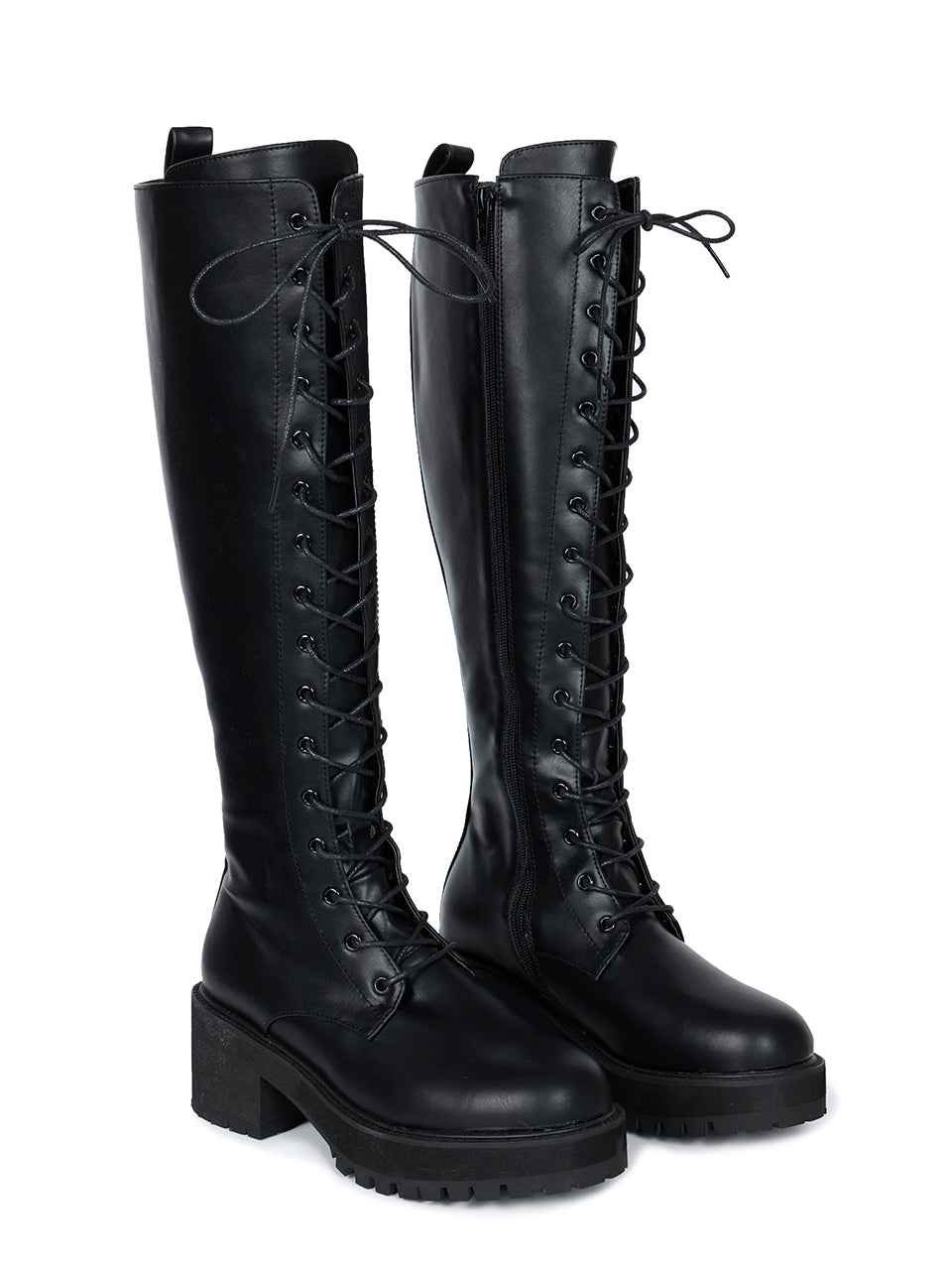 AR-3367 Lace-up Long Boots