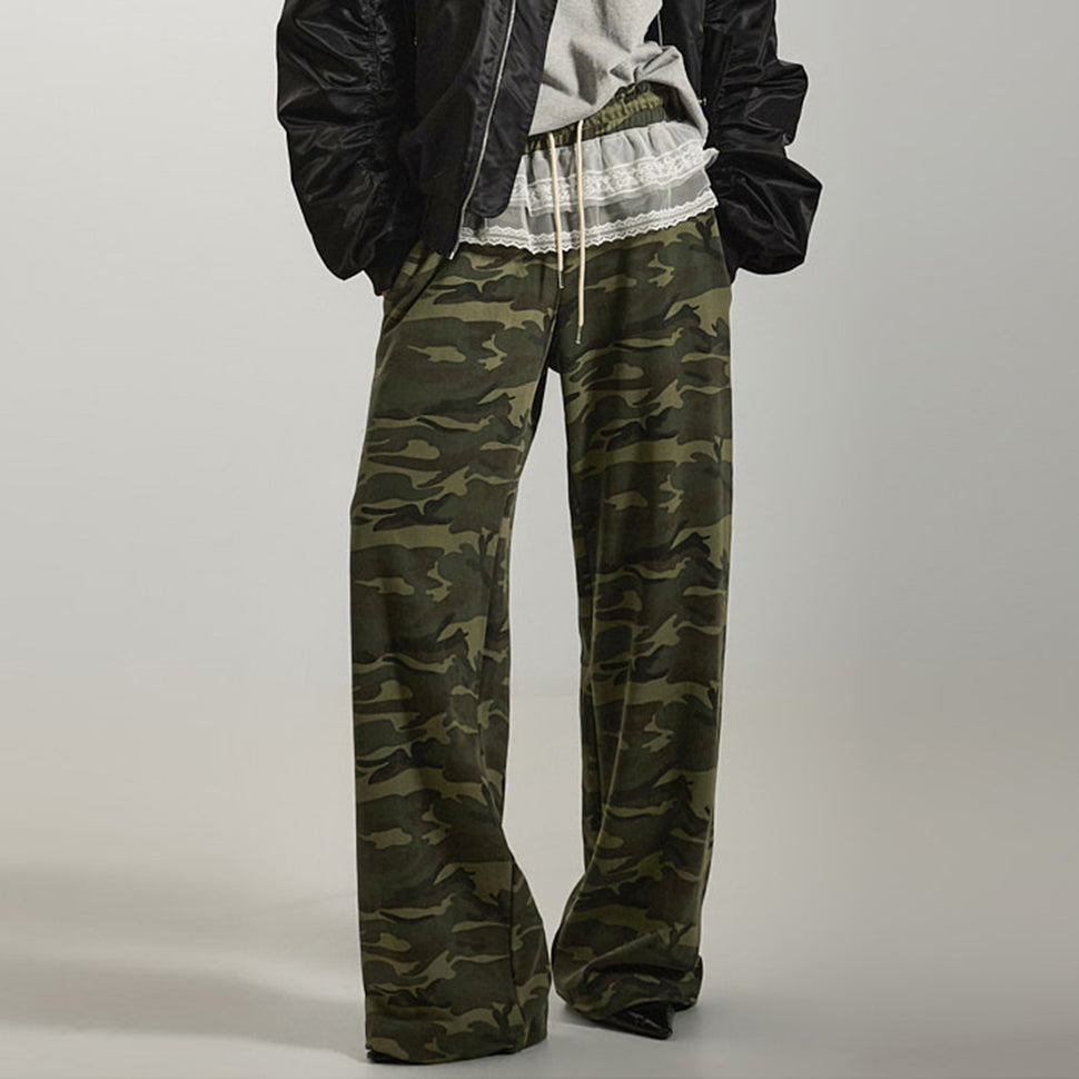 P3406 Camouflage Lace Pants