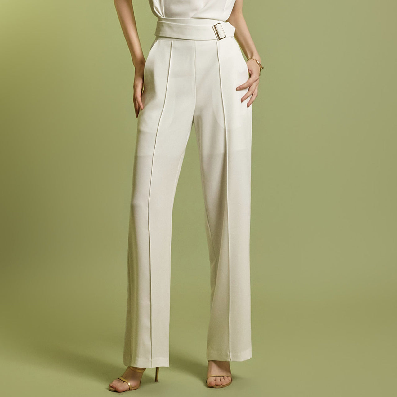 P3615 Gold Buckle Slacks