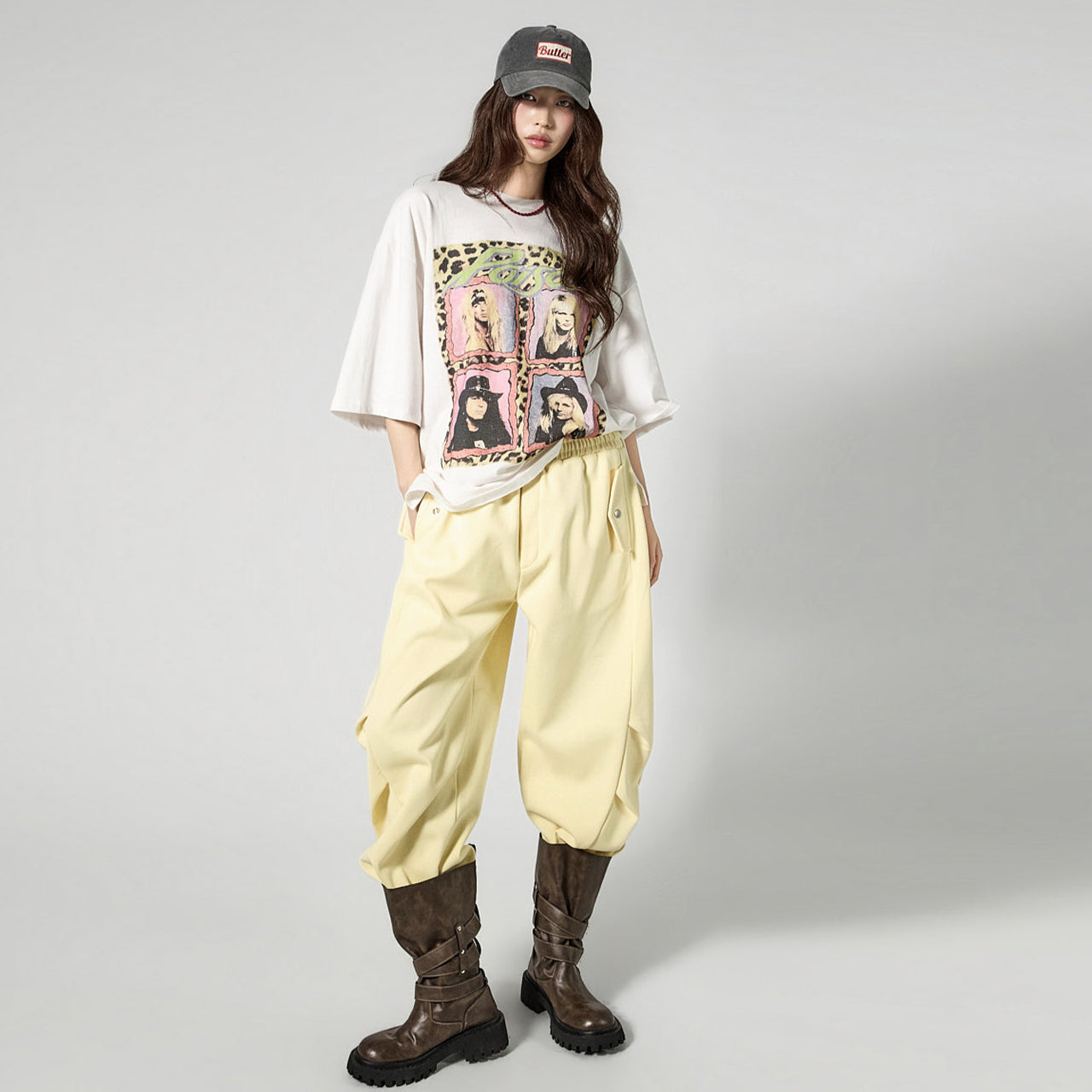 P3757 カーブドスウェットパンツ