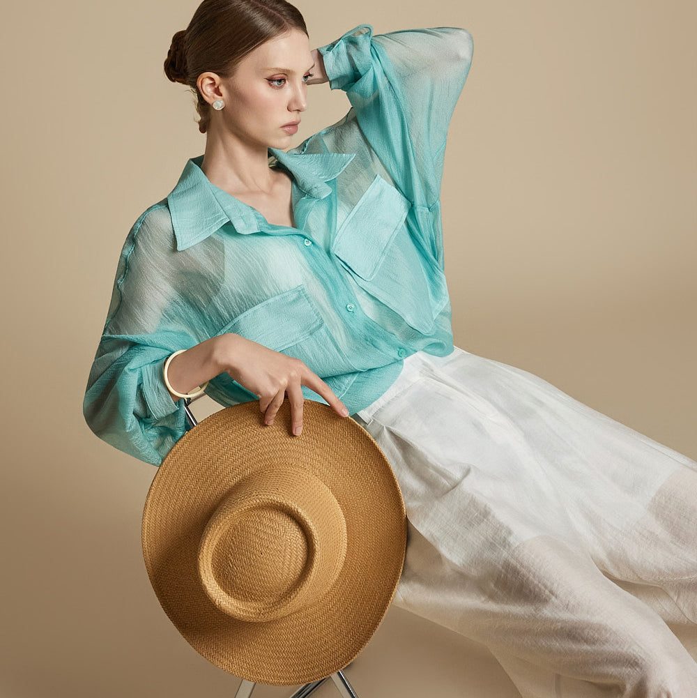 S775 シアーオーバーサイズシャツ